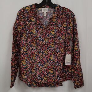 St Johns Bay Floral Long Sleeved Blouse